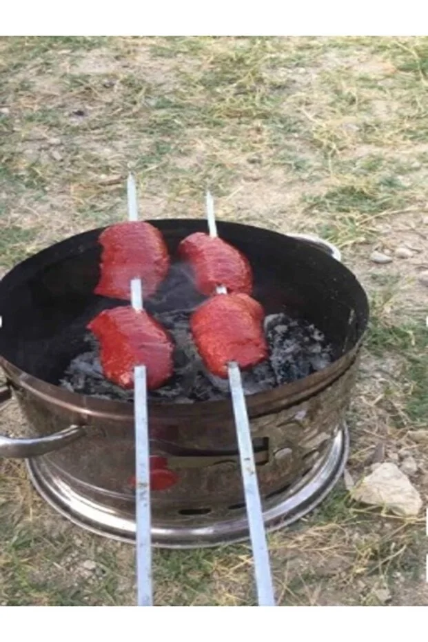 Tek Musluklu Odunlu Kömürlü Çay Semaveri Odunlu Kömürlü Semaver - 5 Litre - Demlik 1 Litre